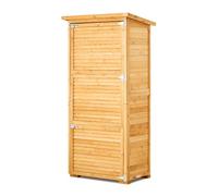 VEVOR Grande Capannone Portaoggetti in Legno per Esterni, Capannone Porta con Struttura in Metallo, Ripiani, Pavimento, Mobiletto Portaoggetti Impermeabile, per Patio Cortile Prato 800x500x1620 mm