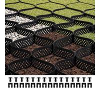 VEVOR Griglia di Ghiaia da Giardino Rete di Ghiaia Profondità 75 mm Spessore 1,5 mm 7600 x 2900 mm, Contenimento del Terreno Erboso, Griglia per Erbe Stabilizzazione, Giardino, Parco