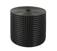 VEVOR Griglia di Protezione per Pannello Solare in Rotolo 15,2 cm x 30,5 m, Kit Anti-Uccelli 60 Fascette in Acciaio Inox Rivestimento in PVC Antiruggine Rete Metallica da 12,7 mm