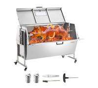 VEVOR Griglia per Agnello 130 kg Girarrosto Commerciale in Acciaio Inox 60 W