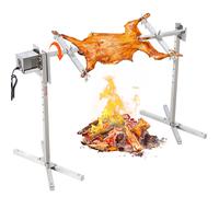 VEVOR Griglia per Agnello, Griglia per Maialino, Griglia per Arrosto, Griglia per Barbecue Carico Max. 41 kg per Maiale, Agnello, Motore Elettrico da 42 W, Girarrosto Commerciale Acciaio Inox