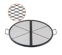 VEVOR Griglia per Barbecue in Acciaio Rotonda Portatile Pieghevole, Diametro 91 cm, Portata max. 20 kg, Materiale Utensili per BBQ Affumicatori, Braciere, Picnic, Campeggio, Viaggio, Giardino, Cortile