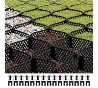 VEVOR Griglia per ghiaia, profondità 10,2 cm, 5200 x 2700 mm, supporto per terreno erboso permeabile, stabilizzazione vialetto, per giardino, patio, passerella, camper