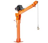 VEVOR Gru Elettrica per Camioncino 998 kg Gru Pieghevole Montata su Camioncino, Argano Elettrico 2721,55 kg Paranco per Gru a Braccio per Camioncino in Acciaio, per Sollevamento di Merci in Edilizia