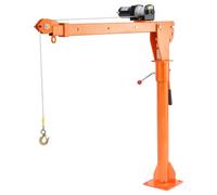 VEVOR Gru per Pickup Elettrica Carico max. 499 kg, Gru a Piattaforma Pieghevole Montata su Camion con Verricello Elettrico, Gru a Bandiera in Acciaio per Pickup Girevole a 360° per Sollevamento