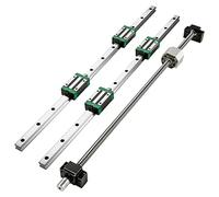 VEVOR Guida lineare HGR 20 - 1700 mm, guida lineare con 4 blocchi scorrevoli, mandrino a sfera, guida per stampante 3D CNC