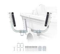 VEVOR Guide per Rimorchi per Barca da Pesca, Regolabile in Altezza da 470 mm a 520 mm, 2 Guide per Rimorchi in Acciaio ad Alta Resistenza Ispessito con Guida a Rulli Fluidi, per Barche con Scafo a V