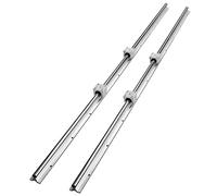 VEVOR Guida Scorrevole Lineare SBR16 per Cassetti 2 Pezzi Lunghezza 1500mm 4 Cuscinetti SBR16UU, Binario di Guida 2 Pz per Scorrimento per Cassetti Mobili in Acciaio al Carbonio Carico Statico 774N