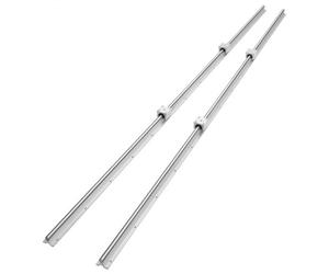 VEVOR Guida Scorrevole Lineare SBR20 per Cassetti 2 Pezzi Lunghezza 2200mm 4 Cuscinetti SBR20UU, Binario di Guida 2 Pz per Scorrimento per Cassetti Mobili in Acciaio al Carbonio Carico Statico 1370N