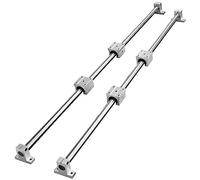 VEVOR Guida Scorrevole Lineare SFC16 per Cassetti 2 Pezzi Lunghezza 1000mm 4 Cuscinetti SFC16, Binario di Guida 2 Pz per Scorrimento per Cassetti Mobili in Acciaio al Carbonio Carico Statico 1180N