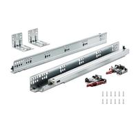 VEVOR Guida Scorrevole per Cassetti Lunghezza 457,2mm, Guide per Cassetti con Estensione Carico max. 45,4kg, Guida Cassetto Estraibile Laterale in Acciaio al Carbonio, Set di Guida Cassetti 6 Pezzi