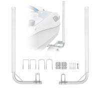 VEVOR Guide con Tubo PVC per Rimorchio per Barca 1215 mm Larghezza Regolabile 160 mm Guida di Lancio per Imbarcazioni in Acciaio Galvanizzato PVC per Imbarcazioni Gommoni Canoe Gommoni Barche Pesca