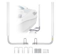 VEVOR Guide con Tubo PVC per Rimorchio per Barca 1590 mm Larghezza Regolabile 300 mm Guida di Lancio per Imbarcazioni in Acciaio Galvanizzato PVC per Imbarcazioni Gommoni Canoe Gommoni Barche Pesca