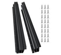 VEVOR Guide per Cassetti Sottotop, Guide per Mobili Sottoscala con Cuscinetti a Sfera a Estensione Completa, Capacità 117 kg, Guide Resistenti, per Sostituzione, Nero 1000 mm, 1 Paio