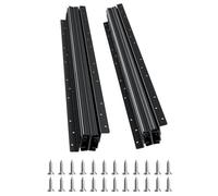 VEVOR Guide per Cassetti Sottotop, Guide per Mobili Sottoscala con Cuscinetti a Sfera a Estensione Completa, Capacità 117 kg, Guide Resistenti, per Sostituzione, Nero 600 mm, 1 Paio