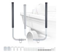 VEVOR Guide per Rimorchi per Barca da Pesca, Pali Guida Alti da 1016 mm a 1219 mm, 2 Guide per Rimorchi in Acciaio ad Alta Durezza, Pali Guida Regolabili con Tubi in PVC, per Barche da Sci