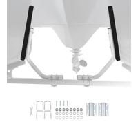 VEVOR Guide per Rimorchi per Barche con Larghezza Regolabile da 30 mm, 2 Guide per Rimorchi in Acciaio ad Alta Durezza con Cuscinetti di Supporto Spessi, Adatte a Rimorchi Pontone con Travi a L