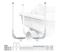 VEVOR Guide Regolabili per Rimorchi per Barche, Pali Guida Alti da 775 mm a 1205 mm, 2 Guide per Rimorchi in Acciaio ad Alta Durezza, Pali Guida Regolabili con Tubi in PVC, per Barche da Sci