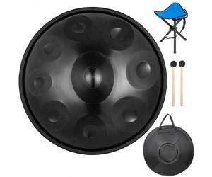 VEVOR Handpan Harmonic Hand Drum Tamburo in Acciaio in D Minor 9 Note Drum Hand 22 pollici con Soft Hand Pan Bag Hand Pan