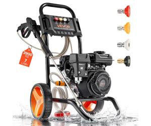 VEVOR Idropulitrice a Gas con Pompa in Alluminio di Ultima Generazione con Spray a Spruzzo e Lancia, Set di 4 Ugelli, Idropulitrice a Gas per Auto, Recinzioni, Vialetti, Case, Cortili, Mobili