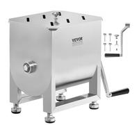 VEVOR Impastatrice Manuale per Carne, Miscelazione Massima 6,8 kg Carne, Frullatore Manuale per Carne in Acciaio Inox, per Salsicce Carne Macinata con Coperchio Manico 460 x 230 x 410 mm