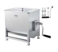 VEVOR Impastatrice Manuale per Carne, Miscelazione Massima Carne 36,29 Kg, Frullatore con Riduttore in Acciaio Inox, Mpastatrice Manuale per Salsicce Carne Tritata 675 x 350 x 460 mm