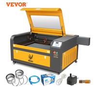 VEVOR Incisore Laser CO2 50W-100W Incisione Laser Intagliare Macchina da Stampa a Doppio Canale con Accessori per Opere d'Arte in Legno Acrilico
