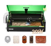 VEVOR Incisore Laser Posizionamento Automatico 20 W, Macchina per Incisione Taglio Laser con Telecamera Integrata, Area di Lavoro 500 x 320 mm, per Legno, Pelle, Vetro, Carta, Classe 1