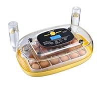 VEVOR Incubatrice da 24 Uova con Candela a LED, Display della Temperatura e dell'Umidità, Finestra Trasparente con Vista a 360°, per la Schiusa di Pulcini, Anatre, Oche