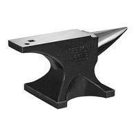 VEVOR Incudine a corno singolo, incudine in acciaio pressofuso da 29,9 kg, ad alta durezza, robusta incudine rotonda per fabbro, grande piano di lavoro e base stabile, con foro rotondo e quadrato,