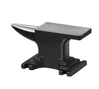 VEVOR Incudine da Fabbro, 4 kg Incudine in Acciaio Fuso a Corno Singolo Rotondo Compatto Resistente 132x68 mm Durezza 50HRC, Strumento per Lavorazione dei Metalli Artigianato Creazione di Gioiellieri