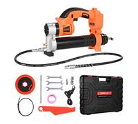 VEVOR Ingrassatore a Batteria Senza Fili, Pressione Massima di 55 MPa Ingrassatore Elettrica con Luce LED e Tubo, Batteria da 20 V e Grilletti a Velocità Variabile, per Lubrificare Veicoli o Macchine