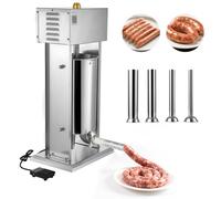 VEVOR Insaccatrice Elettrica per Salsicce 35 L con 4 Tubi in Acciaio Inox