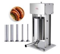 VEVOR Insaccatrice Elettrica per Salsicce, Insaccatrice Verticale 12 Litri, Motore 200 W, Controllo di Velocità, Realizzata in Acciaio Inossidabile 304 per Uso Alimentare, Uso Domestico Commerciale