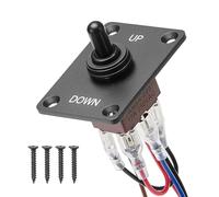 VEVOR Interruttore a Levetta, con Inversione di Polarità Momentanea a 6 Pin (ON)-Off-(ON) CC 12V/30A CA 250V/15A, con Pannello di Montaggio su e giù e Cappuccio Impermeabile per Auto