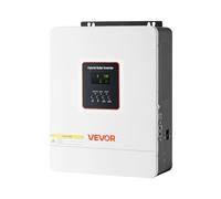 VEVOR Inverter Solare Ibrido 4000 W da 24 V CC a 230 V CA, Inverter e Caricabatterie a Onda Sinusoidale Pura con Regolatore Solare MPPT da 120 A Integrato, Modulo WiFi, Monofase