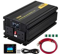 VEVOR Invertitore Onda Sinusoidale Modificata Tensione da 24V CC a 240V CA Trasformatore Modificata Potenza 2000W a 4000W, Inverter Onda Modificata con Display LCD, Telecomando LCD