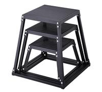 VEVOR Box Pliometrico 3 Pezzi 305/458/609 mm Piattaforma Pliometrica Carico 227 kg, Jump Box per Allenamento Fitness Crossfit per Salto Pliometrico Push-up Palestra, Scatola per Salti Pliometrici