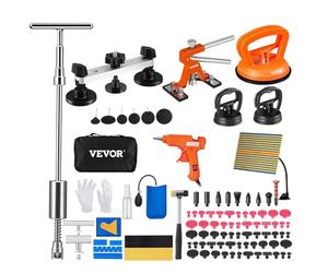VEVOR Kit 107 Pezzi Strumento per Riparazione Ammaccature a Ponte Ventosa Martello Potenza 20W per Carrozzeria Auto Veicolo da Garage Officina Fai-da-Te, Kit Estrattore a Ponte Estrattore a Martello
