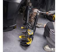 VEVOR Kit Compressore a Molla Ammortizzatore per Auto capacità Max. 4,5 Tonnellate in Acciaio 45#, Kit di Compressore a Molla 3 Pezzi Valigetta Portatile Rimozione Molle di Sospensione per Auto SUV