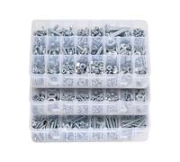 VEVOR Kit Assortimento di Bulloni Dadi da 2250 pezzi, Viti per Macchine Metriche Rondelle Piatte, Acciaio Legato M3/M4/M5/M6/M8, Kit di Viti Dadi per Assemblaggio di Mobili Attrezzature, Fai da te