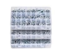 VEVOR Kit Assortimento di Bulloni Dadi da 2250 pezzi, Viti per Macchine Metriche Rondelle Piatte, Acciaio Legato M3/M4/M5/M6/M8, Kit di Viti Dadi per Assemblaggio di Mobili Attrezzature, Fai da te