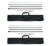 VEVOR Kit Asta Portabandiera da 2 Pezzi 498,5 cm con Picchetti da Terra e Borsa per Il Trasporto (Bandiera Non Inclusa) Asta Portabandiera per Segnaletica Aziendale, Asta Portabandiera all'Aperto