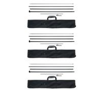 VEVOR Kit Asta Portabandiera da 3 Pezzi 498,5 cm con Picchetti da Terra e Borsa per il Trasporto (Bandiera non Inclusa)Asta Portabandiera per Segnaletica Aziendale, Asta Portabandiera all'Aperto