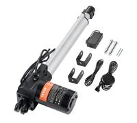 VEVOR Kit attuatore lineare, Attuatore di movimento lineare da 25,4 cm ad alta velocità 24,892 mm/s 24V, 99,79 kg/1000 N TV/tavolo/divano, protezione IP44 - Adattatore di alimentazione incluso