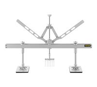 VEVOR Kit Barra Leva per Ammaccatura da 750 MM Ammaccatura Materiale in Alluminio ad Alta Resistenza con Gancio a 6 Griffe Imbottitura Antiurto in Eva Piedino Regolabile, Dimensioni 85 x 47 x 14 CM