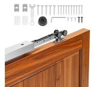 VEVOR Kit Binario per Porta Scorrevole Ferramenta per Porta Singola Lunghezza 1746 mm, Set di Ferramenta per Guida Lega di Alluminio Porte a Scomparsa Chiusura Ammortizzata Spessore tra 25 - 45 mm