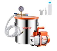 VEVOR Kit Camera Degasaggio Pompa Monostadio 18,9 L con Camera a Vuoto 1,65 L/s
