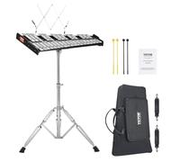 VEVOR Kit Campana Xilofono Glockenspiel a 32 Note, Set di Strumenti a Percussione Professionale con Mazze, Bacchette, Leggio, Supporto Regolabile e Borsa per il Trasporto per Studenti e Adulti