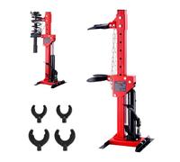 VEVOR Kit Compressore a Molla Ammortizzatore Idraulico per Auto Corsa da 320mm, Kit di Strumenti Compressore a Molla Cilindro Idraulico 4,5T con Pedale per Rimozione Molle di Sospensione per Auto SUV
